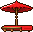 Red Umbrella Chair