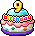 9th Anniversary Cake Balloon Chair