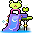 Purple Froggie Water Slide Chair