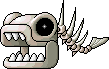 Bone Fish in Warped Dimension